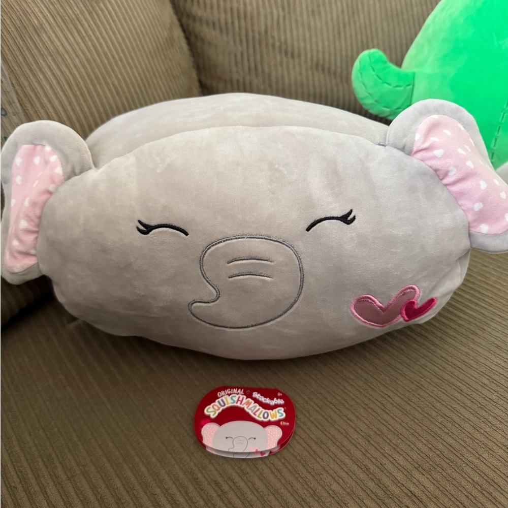 Ellie Elephant Stackable Valentines Squishmallow
